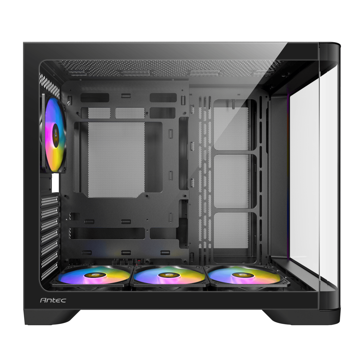 Antec C5 CURVED ARGB ATX | Micro-ATX | ITX ARGB Dual Chamber Mid-Tower Gaming Chassis - Black - Image 5