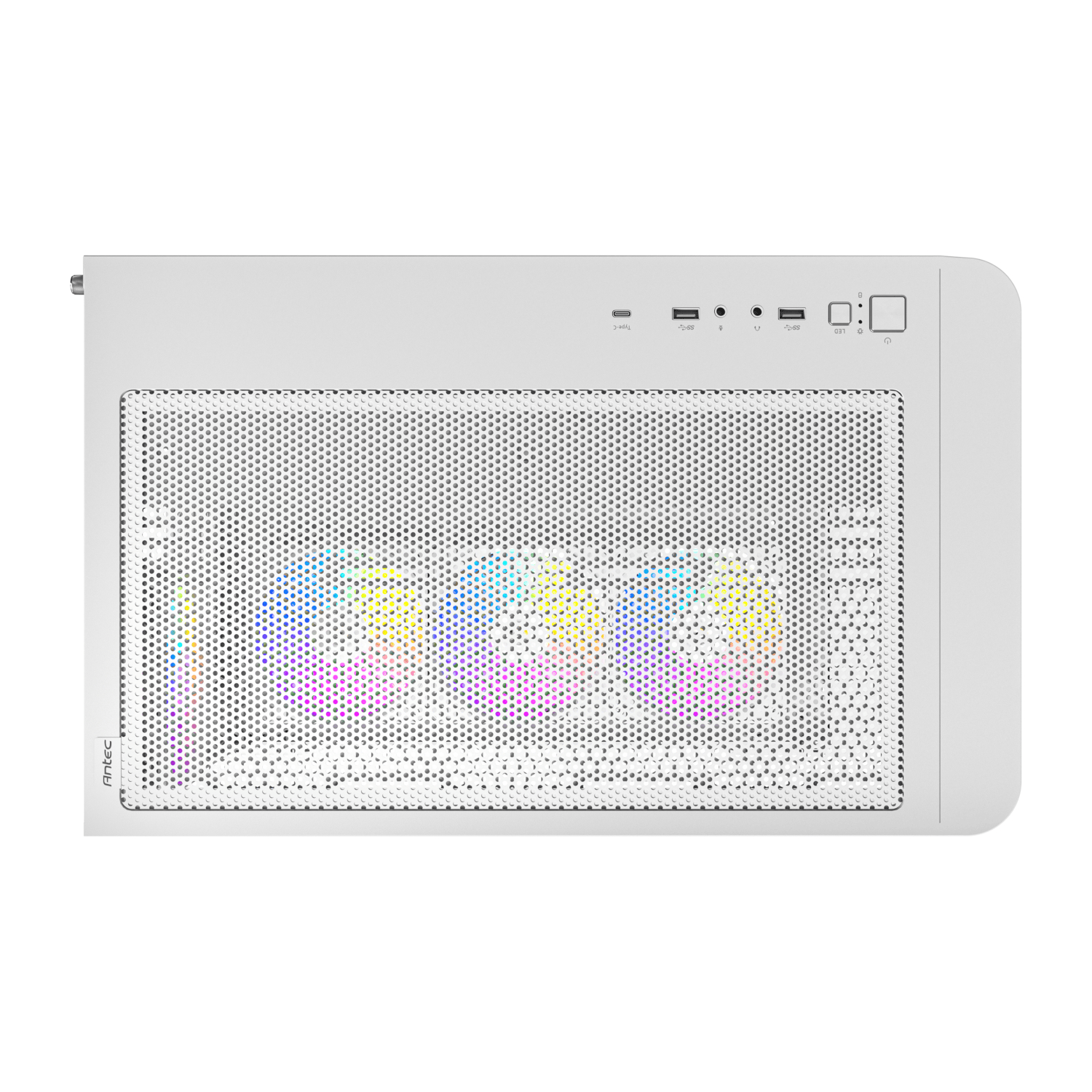 Antec C5 CURVED ARGB ATX | Micro-ATX | ITX ARGB Dual Chamber Mid-Tower Gaming Chassis - White - Image 6