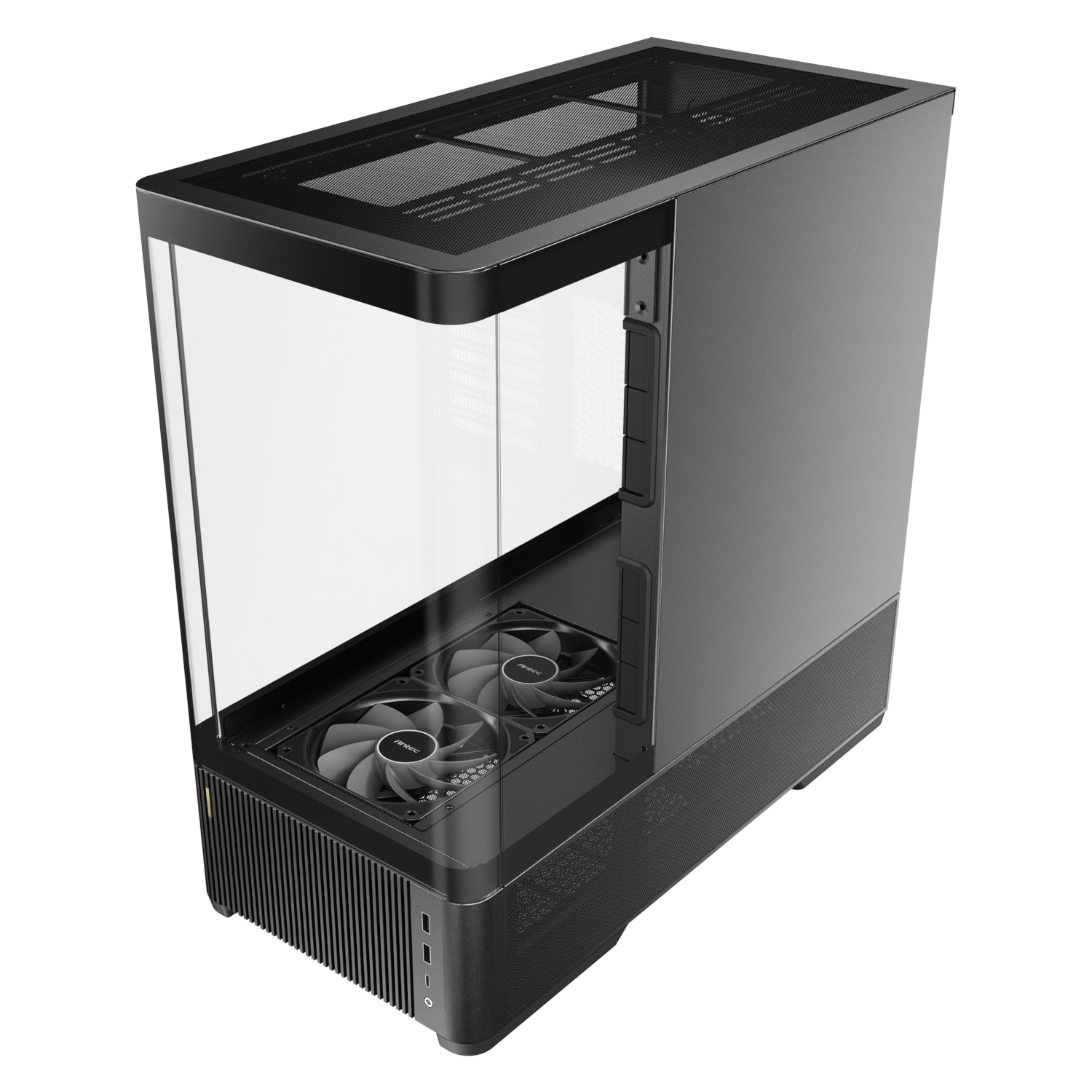 Antec C6 CURVED AIR ATX | Micro-ATX | ITX Mid-Tower Gaming Chassis - Black - Image 2