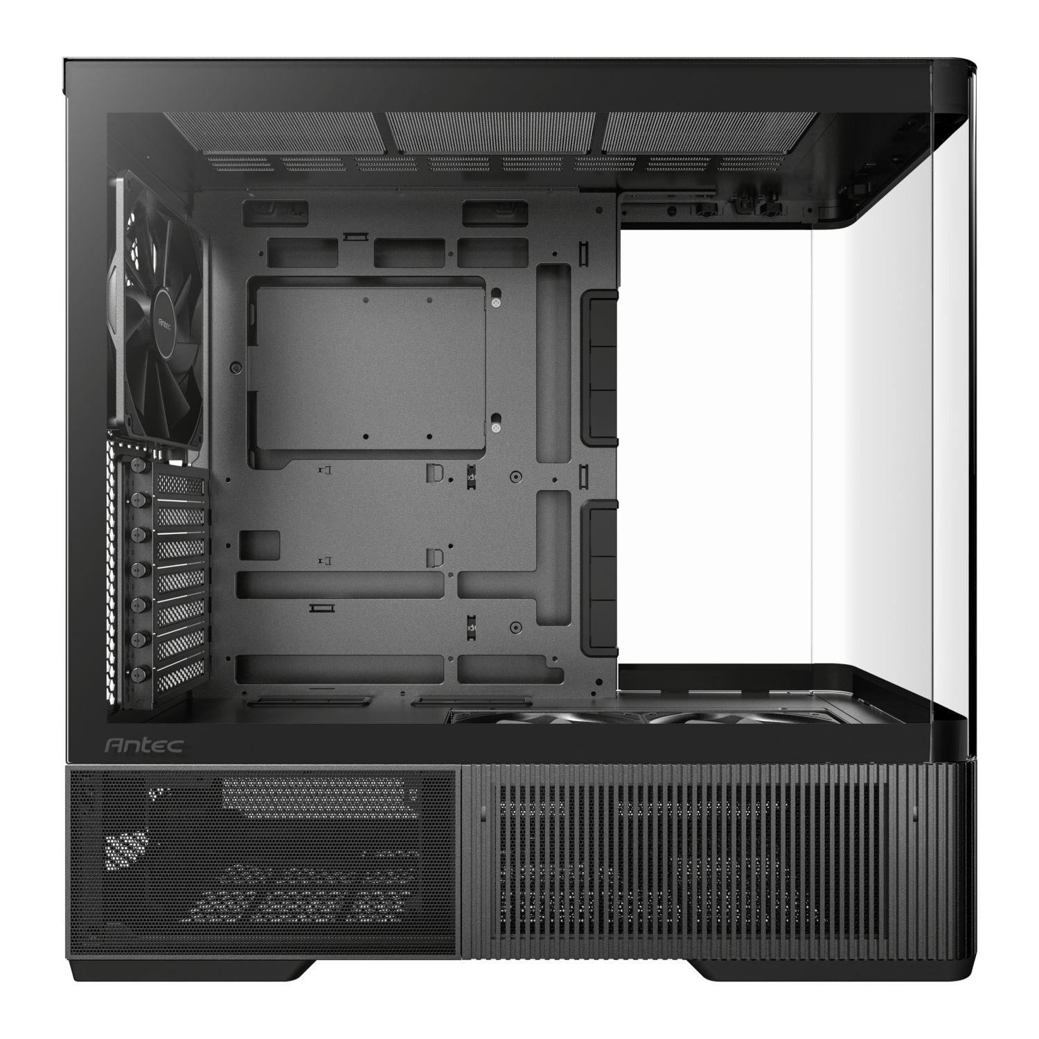 Antec C6 CURVED AIR ATX | Micro-ATX | ITX Mid-Tower Gaming Chassis - Black - Image 5