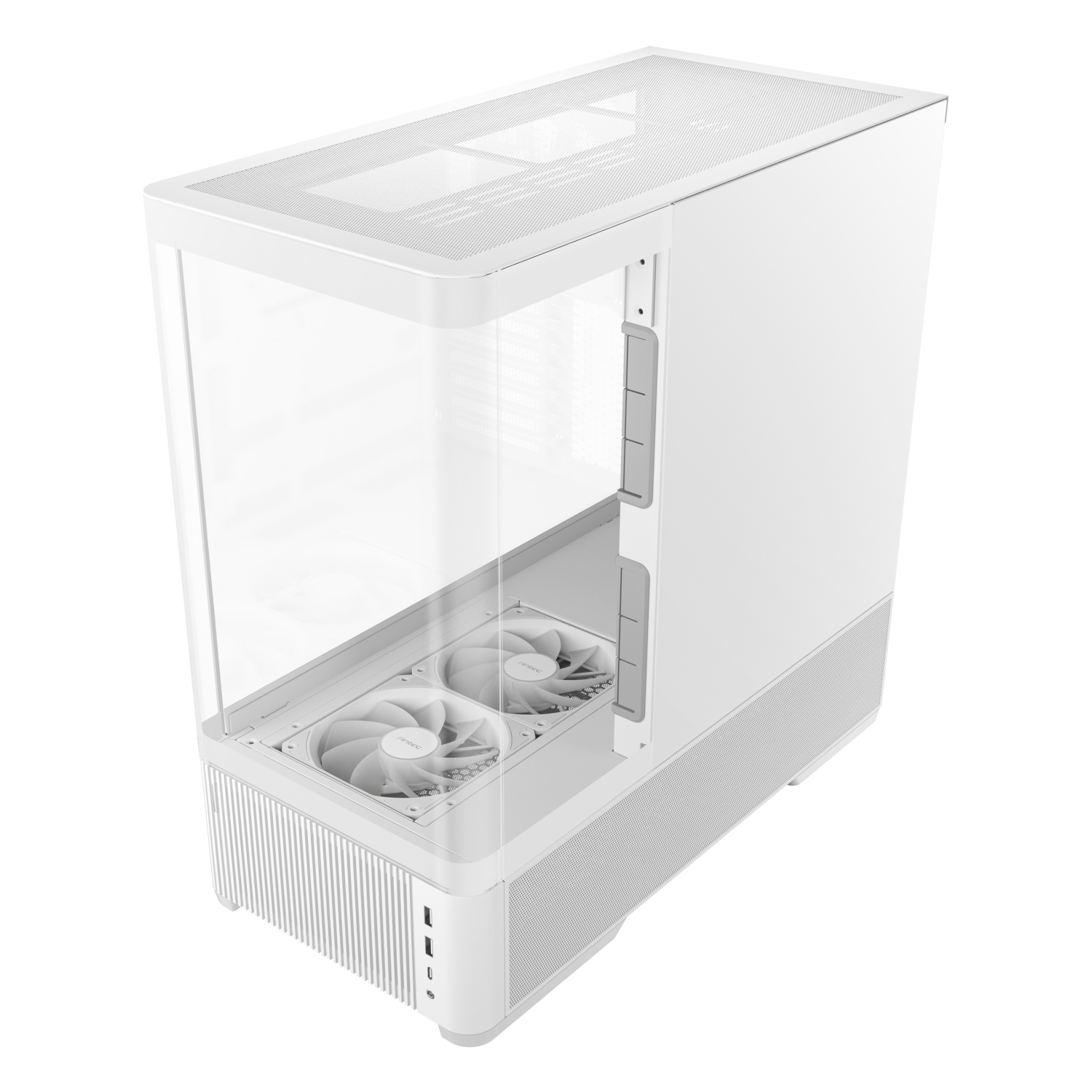 Antec C6 CURVED AIR ATX | Micro-ATX | ITX Mid-Tower Gaming Chassis - White - Image 2