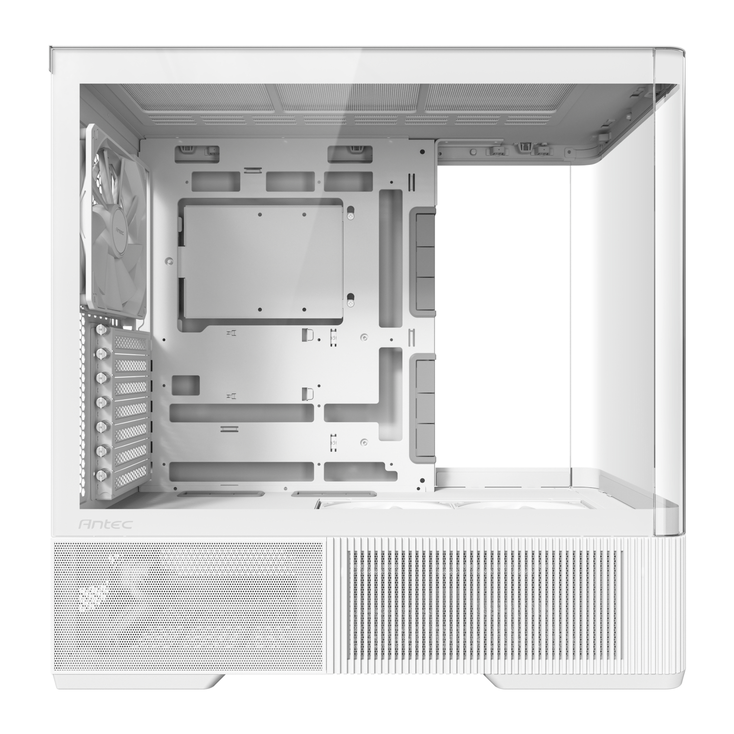 Antec C6 CURVED AIR ATX | Micro-ATX | ITX Mid-Tower Gaming Chassis - White - Image 5