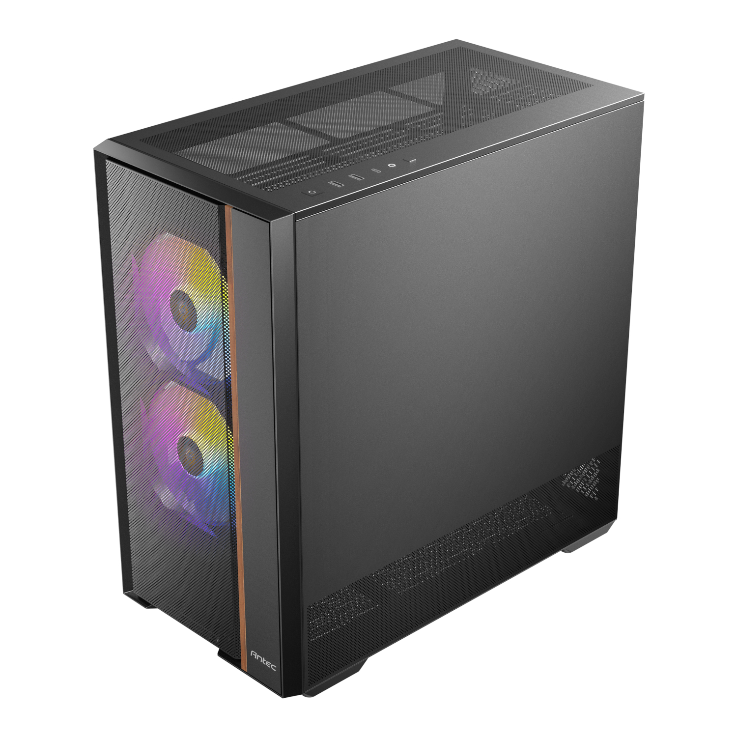 Antec FLUX Rear ARGB ATX Mid Tower Gaming Chassis - Black - Image 2