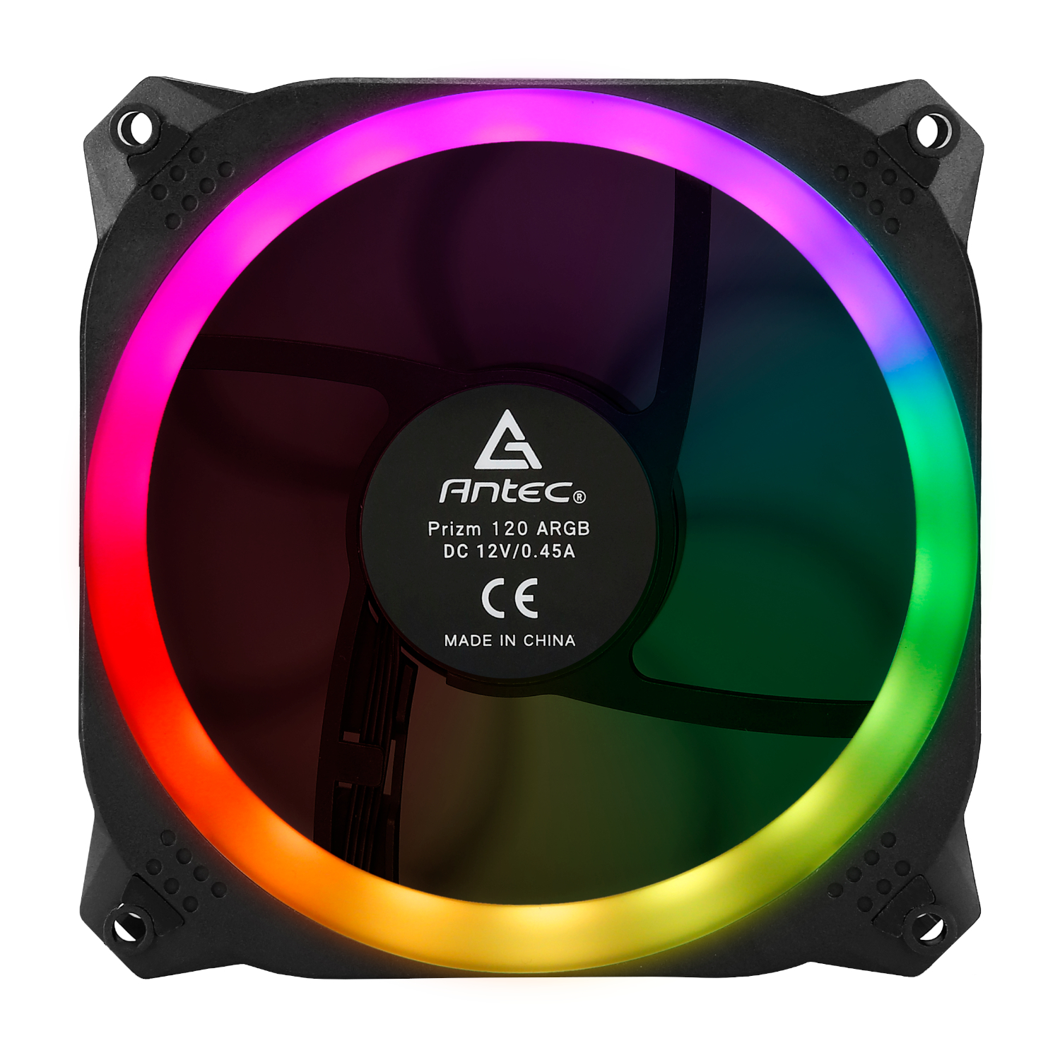 Antec Prizm 120 ARGB Case Fan 5 Pack + Controller - Black - Image 3